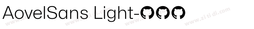 AovelSans Light字体转换